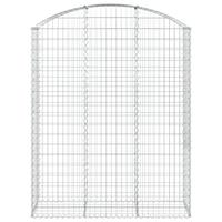 Schanskorf gewelfd 150x50x180/200 cm gegalvaniseerd ijzer - thumbnail