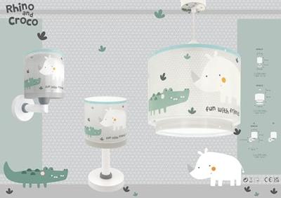 Dalber Wand nachtlampjeRhino & Croco - 60629