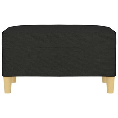 Voetenbank 70x55x41 cm stof zwart