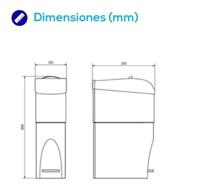 Jofel Jofel Feminine dames hygiëne afvalbak met pedaal 15l kunststof - wit - thumbnail