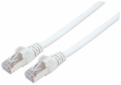 Intellinet 741392 RJ45 Netwerkkabel, patchkabel CAT 6a (losse kabel CAT 7) S/FTP 3.00 m Wit Halogeenvrij 1 stuk(s)
