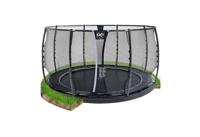 EXIT Trampoline Dynamic met Veiligheidsnet - Groundlevel - 427 cm - Zwart - thumbnail
