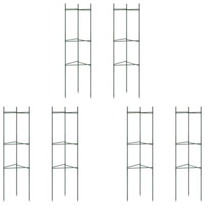VidaXL Tomatenkooien 6 st 116 cm staal en polypropeen VidaXL Tomatenkooien 6 st 116 cm staal en polypropeen