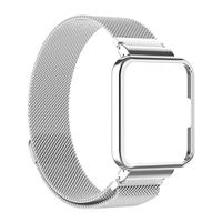 Milanese bandje met case - Zilver - Xiaomi Redmi Watch 2 (Lite) - thumbnail