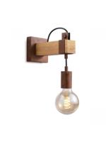 Light depot - wandlamp Denton 1L - hout / roest - Outlet - thumbnail