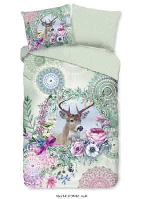 HIP Dekbedovertrek "mandala's en een hert" - Multi - (140x200/220 cm) - Katoen Flanel