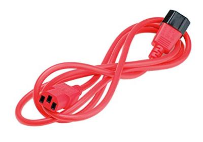ROLINE stroomverlengkabel, IEC 320 C14 - C13, rood, 3 m