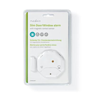 Nedis Deurstop-Raamalarm | 2x CR2032 | 85 dB | Wit | 1 stuks - ALRMD20WT ALRMD20WT Nedis Deurstop-Raamalarm | 2x CR2032 | 85 dB | Wit | 1 stuks - ALRMD20WT ALRMD20WT