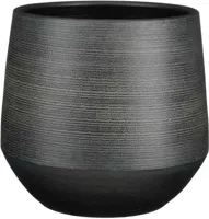 Mica Decorations Pot Evora 30x28cm zwart - thumbnail