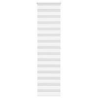 VidaXL Zebra rolgordijn 55x200 cm stofbreedte 50,9 cm polyester wit - thumbnail