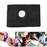 Fysische methode Carziekte preventie antiemetic polyester armband één paar (zwart) - thumbnail