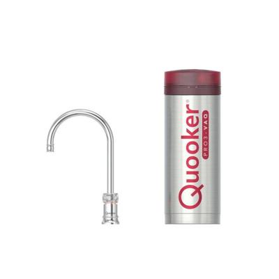 Quooker Classic Nordic Round kokendwaterkraan - draaibare uitloop - PRO3 reservoir - Warm / kokend water - Chroom 3CNRCHR Quooker Classic Nordic Round kokendwaterkraan - draaibare uitloop - PRO3 reservoir - Warm / kokend water - Chroom 3CNRCHR