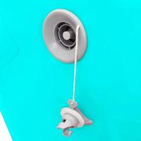 VidaXL Gymnastiekrol met pomp opblaasbaar 120x75 cm pvc groen - thumbnail