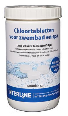 Interline chloortabletten long90 20gram/1kg - thumbnail