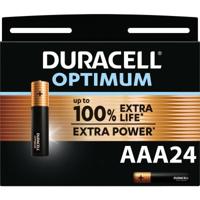 Duracell Optimum Alkaline AAA batterijen - 24 stuks - thumbnail