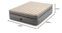 Intex 64164ND QUEEN COMFORT ELEVATED AIRBED Luchtbed (l x b x h) 203 x 152 x 51 cm Beige, Bruin - thumbnail