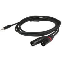 DAP FLX46 minijack naar 2x XLR male verloopkabel 3m - thumbnail