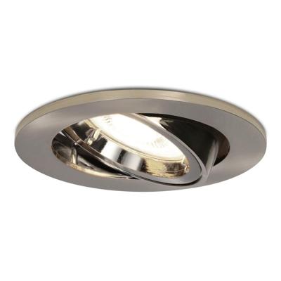 Lublin LED inbouwspot - 4 Watt 345 Lumen - 4000K Neutraal wit - GU10 - Dimbaar - Rond - Kantelbaar - IP20 Stofdicht - RVS