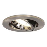 Lublin LED inbouwspot - 4 Watt 345 Lumen - 4000K Neutraal wit - GU10 - Dimbaar - Rond - Kantelbaar - IP20 Stofdicht - RVS - thumbnail