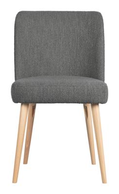 Vtwonen Eetkamerstoel 'Force' Bouclé, kleur Staalgrijs