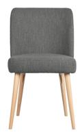 Vtwonen Eetkamerstoel 'Force' Bouclé, kleur Staalgrijs - thumbnail