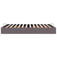 Bedframe zonder matras 140x190 cm kunstleer grijs - thumbnail