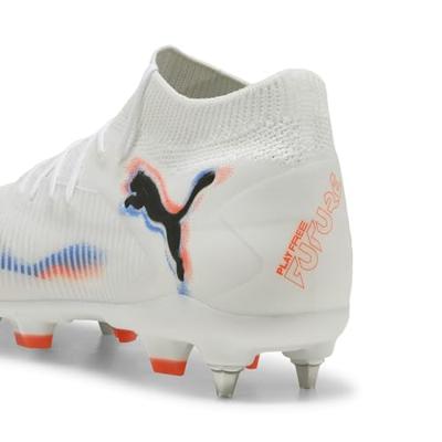 PUMA Future 8 Pro IJzeren-Nop Voetbalschoenen (SG) Wit Felrood Blauw