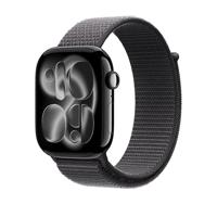 Apple Watch Band - Geweven sportbandje - 46 mm - Donkergrijs - Extra large - thumbnail