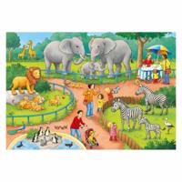 Ravensburger puzzel een dag in de dierentuin, 2x24st. - thumbnail