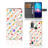Bookcase Moto E6s Telefoon Hoesje Dots - thumbnail