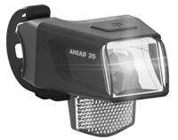 Büchel koplamp led "ahead 35" zwart - thumbnail