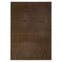 Tapeso Japandi vloerkleed - Ease Akira bruin - 190x280 cm - thumbnail