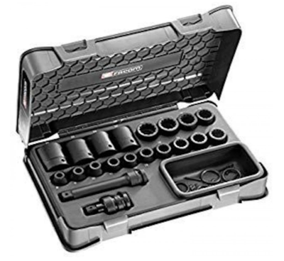 Facom samenstelling van slagmoerdoppen van 1/2" van 8 tot 27 mm - NSD.500A