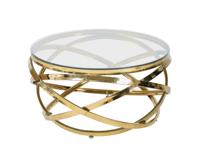 Artistiq Living Salontafel 'Mischa' 80cm, kleur goud - thumbnail