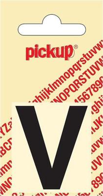 Plakletter Helvetica 40 mm Sticker zwarte letter v Pickup - Pickup