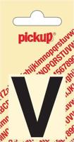 Plakletter Helvetica 40 mm Sticker zwarte letter v Pickup - Pickup - thumbnail