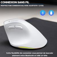 Muis Bluestork Demi-Sphere Wit - thumbnail