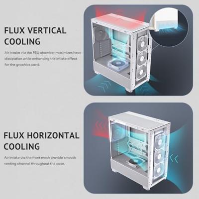 Antec FLUX Midi-tower PC-behuizing Wit