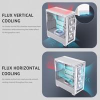 Antec FLUX Midi-tower PC-behuizing Wit - thumbnail