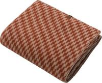David Fussenegger David Fussenegger MERANO wool-blend throw Pied de Poule (GRS) terracotta 200x160cm - thumbnail