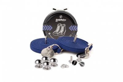 Quickshoelaces Casual collectie 120 cm lang donker blauw Quickshoelaces Casual collectie 120 cm lang donker blauw