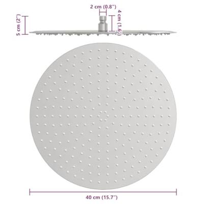 VidaXL Regendouchekop roestvrij staal 304 40 cm rond