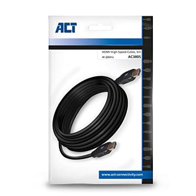 ACT AC3805 HDMI v2.0 High Speed Videokabel - 5 meter