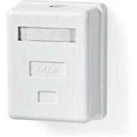 Nedis Netwerk Wanddoos | Opbouw | 1 poort(en) | STP CAT6 | Recht | Female | Goud Verguld | PVC | Wit | Doos - CCGB89120WT - thumbnail