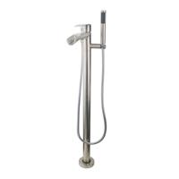 Wiesbaden Lima vrijstaande badmengkraan waterval compleet geb.staal - thumbnail