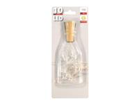 draadverlichting met kurk 10 lamps ster warm LED 1 meter incl battreijen Kerst HIT - Hit - thumbnail