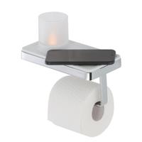 Planchet met Toiletrolhouder en Houder LED Licht Geesa Frame Wit Chroom - thumbnail