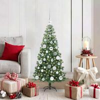 VidaXL Kerstboom met 150 led met standaard groen 120 cm pvc - thumbnail