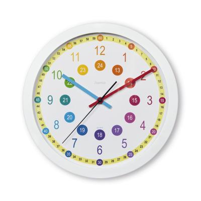 Hama kinder wandklok sal tikt niet 30 cm multicolor/wit Hama kinder wandklok sal tikt niet 30 cm multicolor/wit