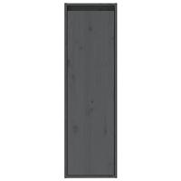 Wandkasten 2 st 30x30x100 cm massief grenenhout grijs - thumbnail